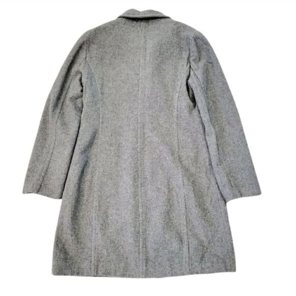 Mango MNG Wool Double Breasted Magnetic Closure Pea Coat in Gray Size M - Picture 7 of 12